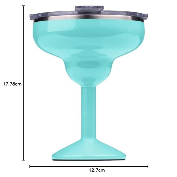 Two, ORCA Rita | Thermal insulated stainless steel daisy glass with lid. - Picture 3 of 7